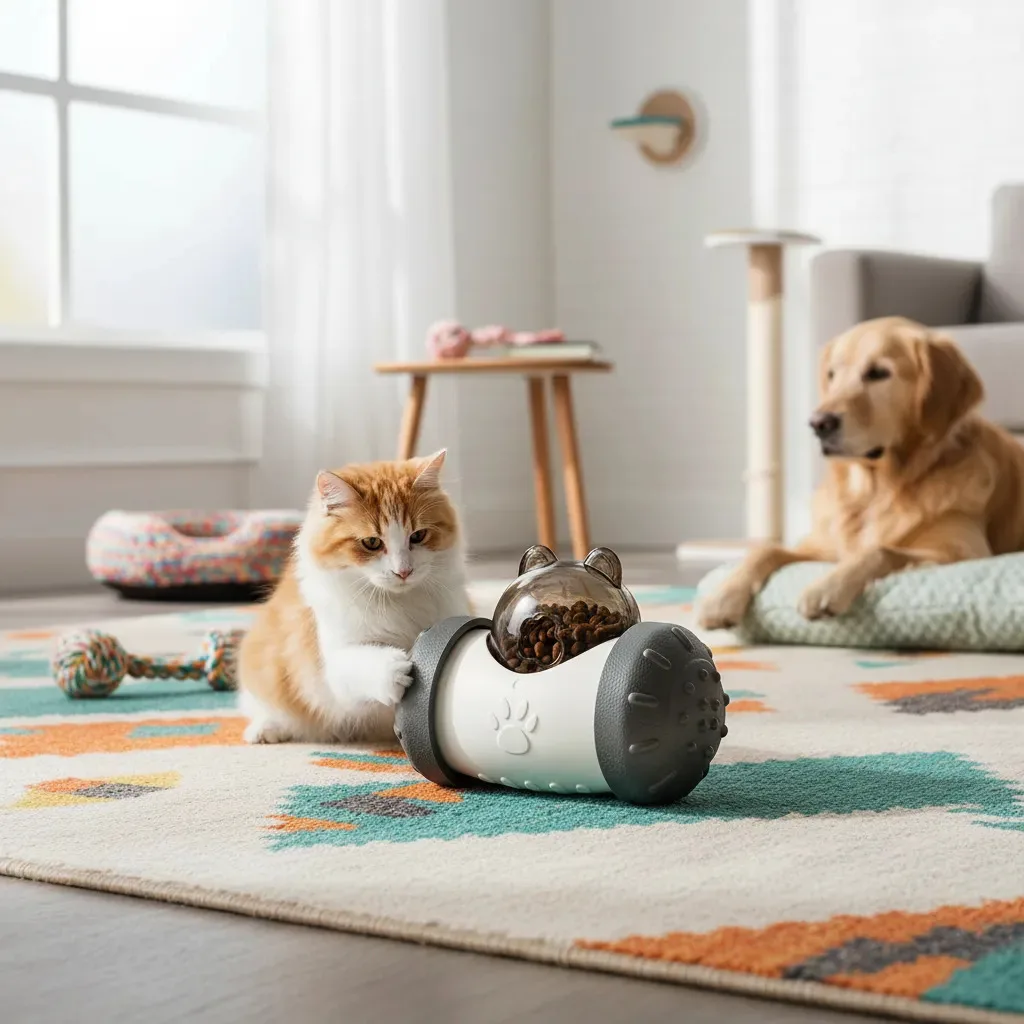 Juguete Interactivo Dispensador Comida Antiansiedad Perros