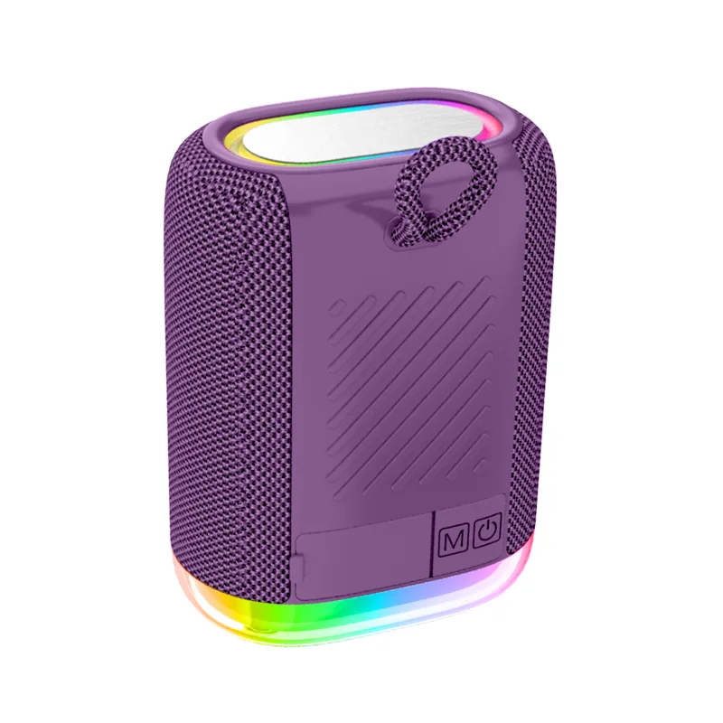 Parlante Bluetooth Rgb Potente Sonido Waterproof 5w Violeta