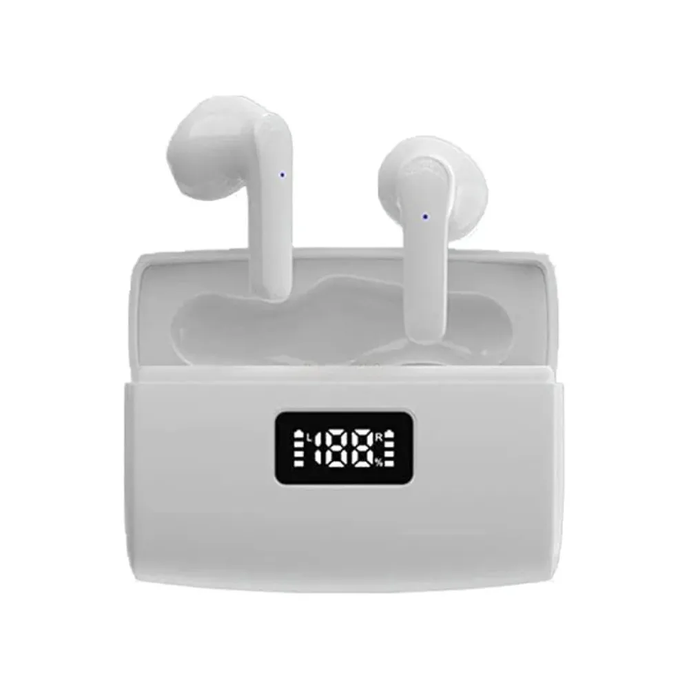Auriculares Inalambricos Bluetooth In Ear Tws Mic Power Bank Blancos