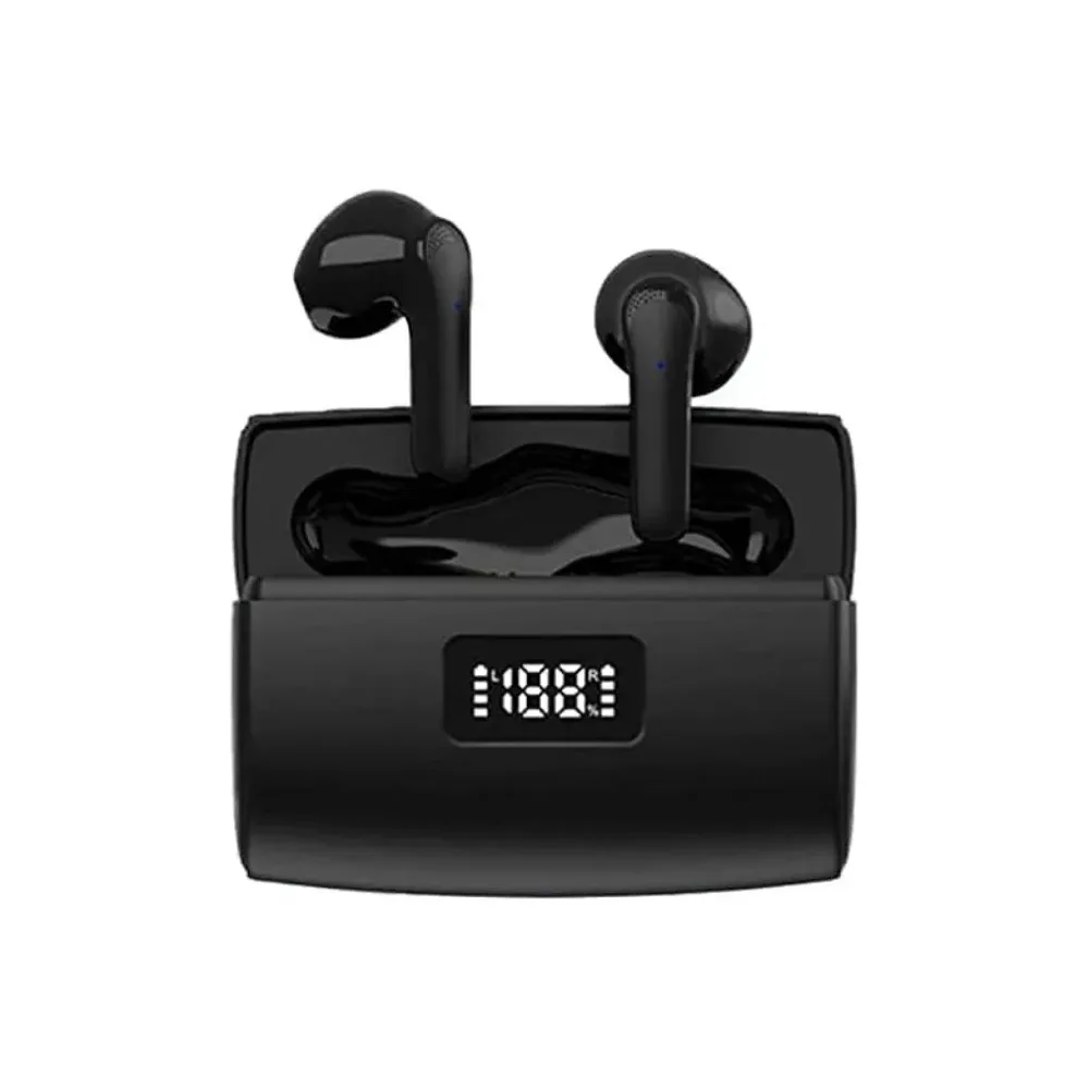 Auriculares Inalambricos Bluetooth In Ear Tws Mic Power Bank Negros