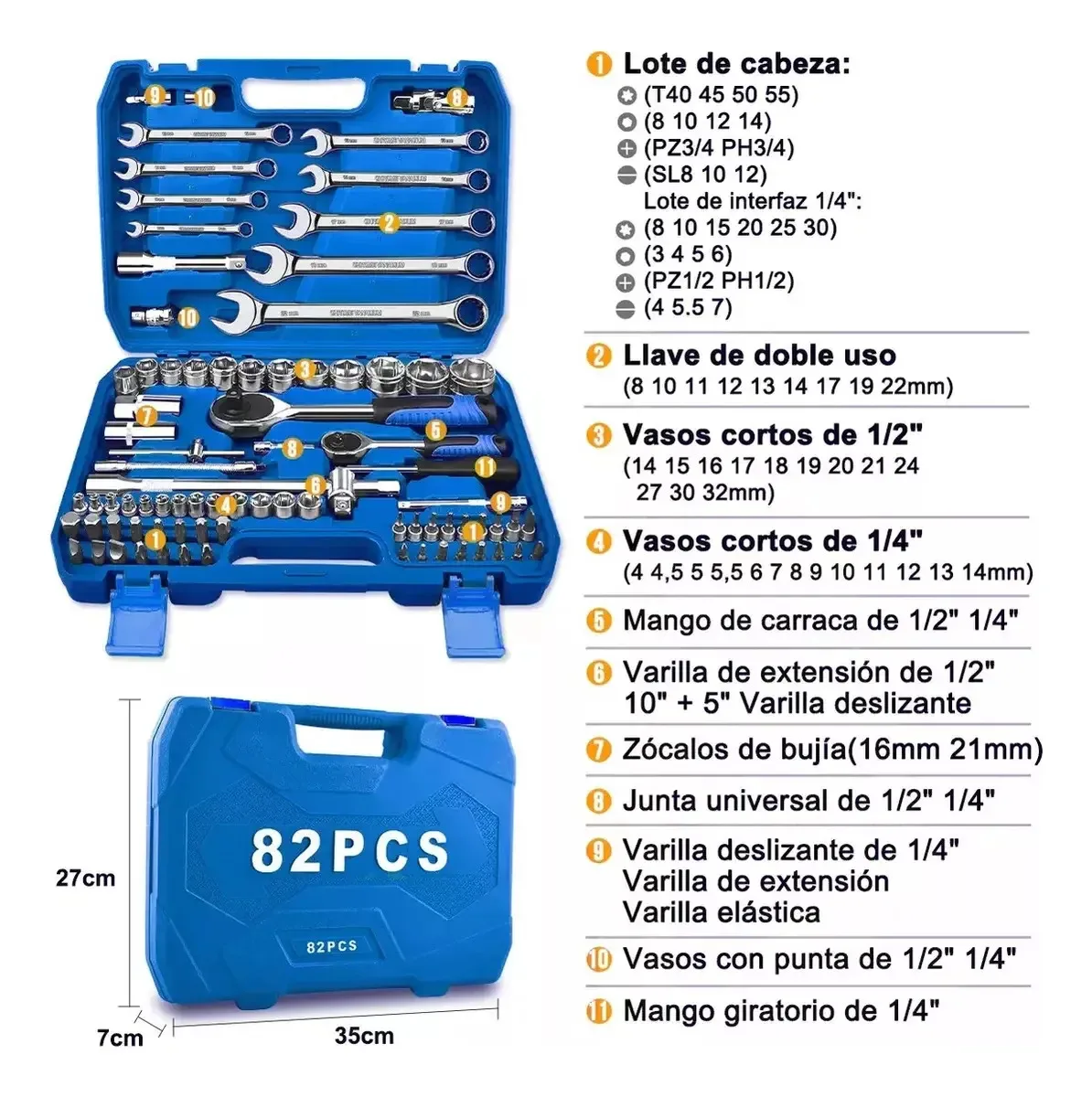 Set Llaves Tubos 1/2