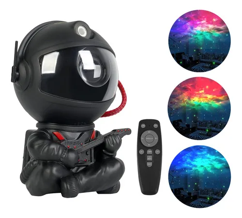 Proyector Astronauta Galaxia Estrellas Velador Lámpara Luz