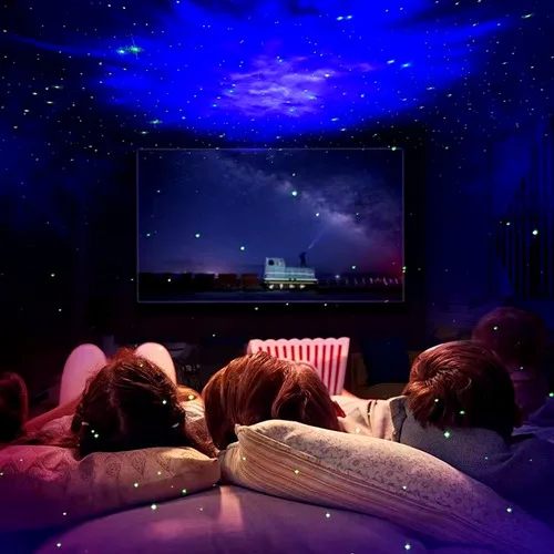 Proyector Astronauta Galaxia Estrellas Velador Lámpara Luz