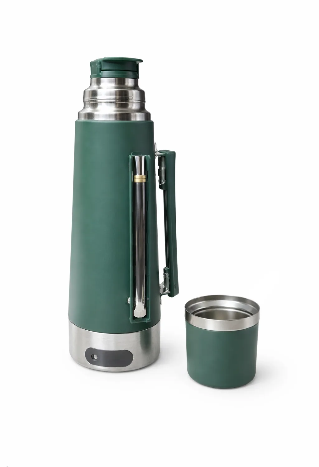 Termo Eléctrico 1,2 Litros Tapa Mate Y Bombilla 700w Color Verde