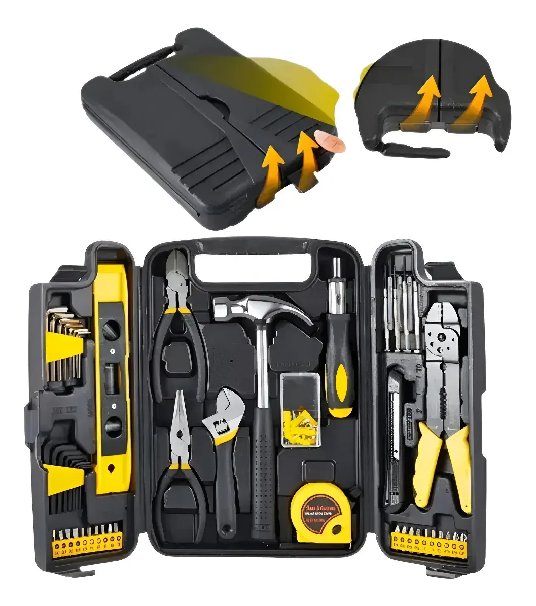 Set De Herramientas Con Maletín Y 129 Piezas Para Hogar Kit Completo
