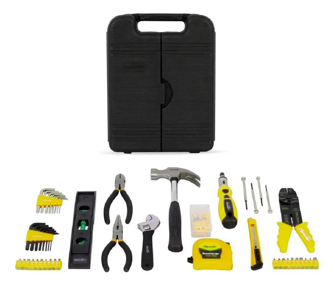 Set De Herramientas Con Maletín Y 129 Piezas Para Hogar Kit Completo