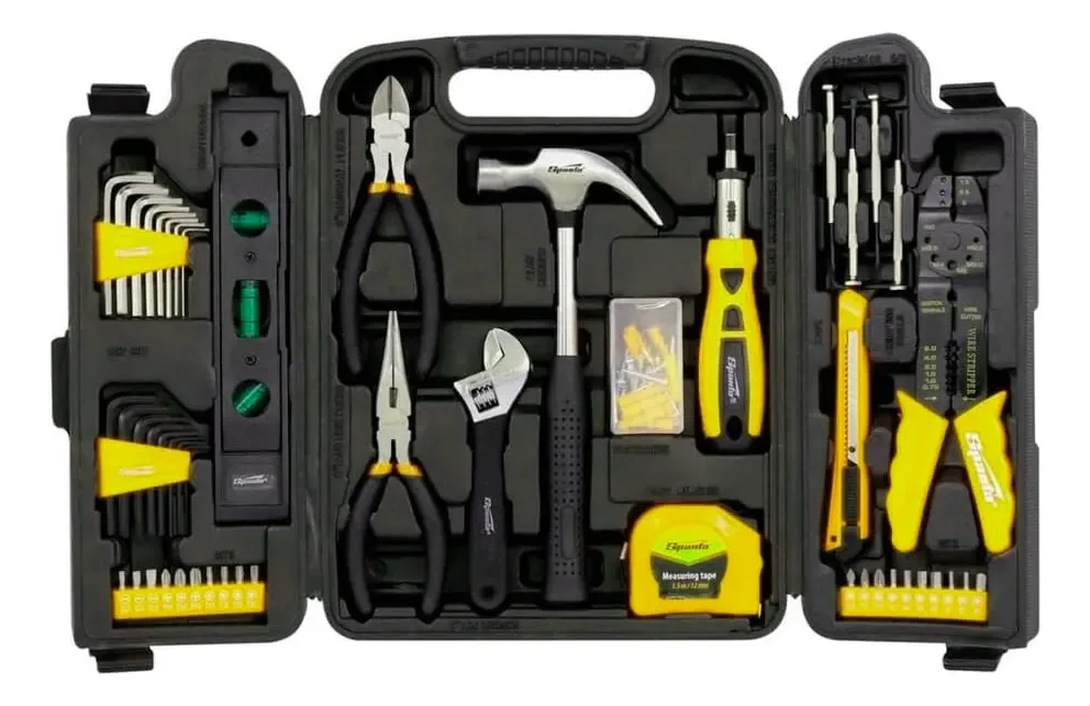 Set De Herramientas Con Maletín Y 129 Piezas Para Hogar Kit Completo