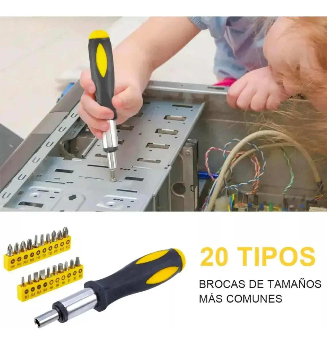 Set De Herramientas Con Maletín Y 129 Piezas Para Hogar Kit Completo
