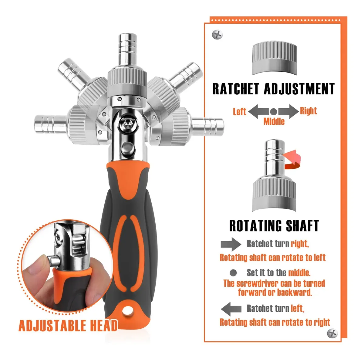 Juego De Destornilladores De Trinquete 68 En 1 Y Puntas Magnetica