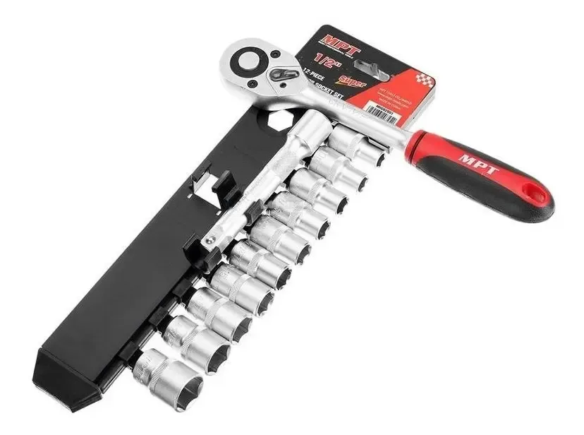 Juego Llave Crique Centralfer 1/2 Pulgadas 12 Piezas 8-22mm Tubo Cromado