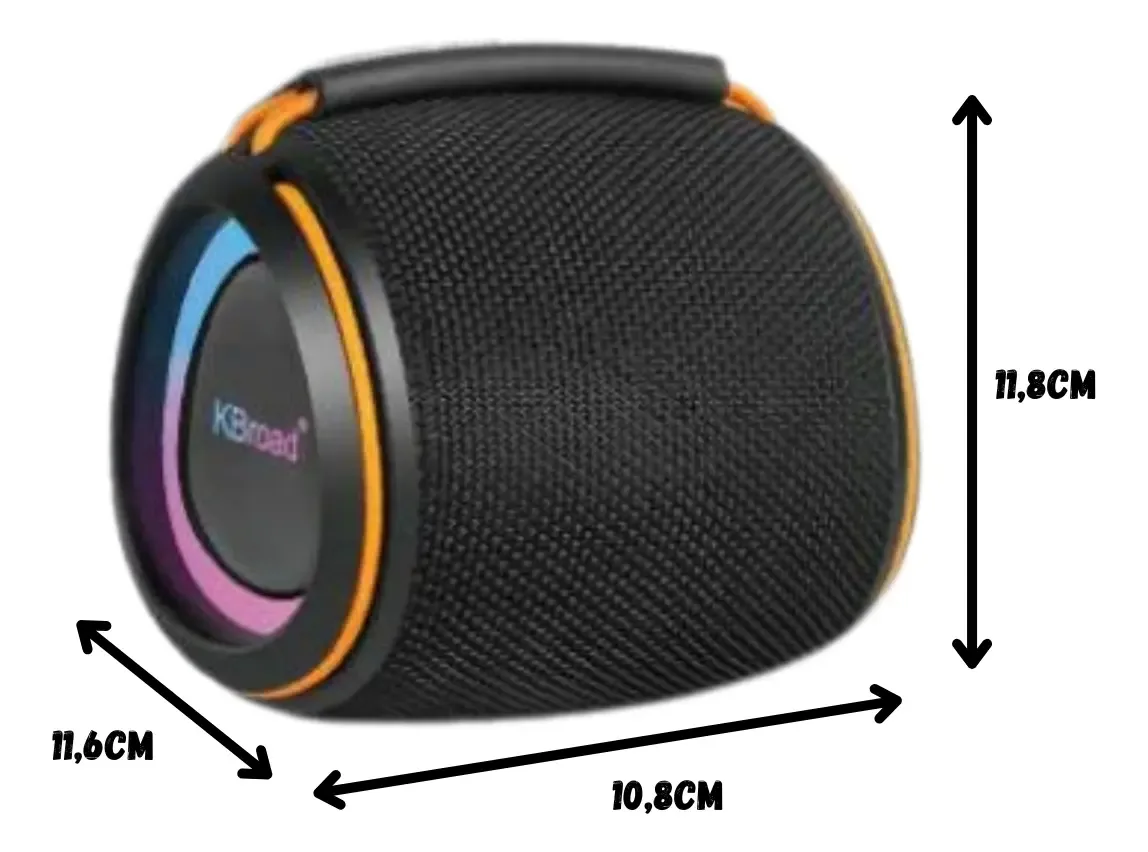 Parlante Portátil Bluetooth Resistente Al Agua Fm Sd Correa