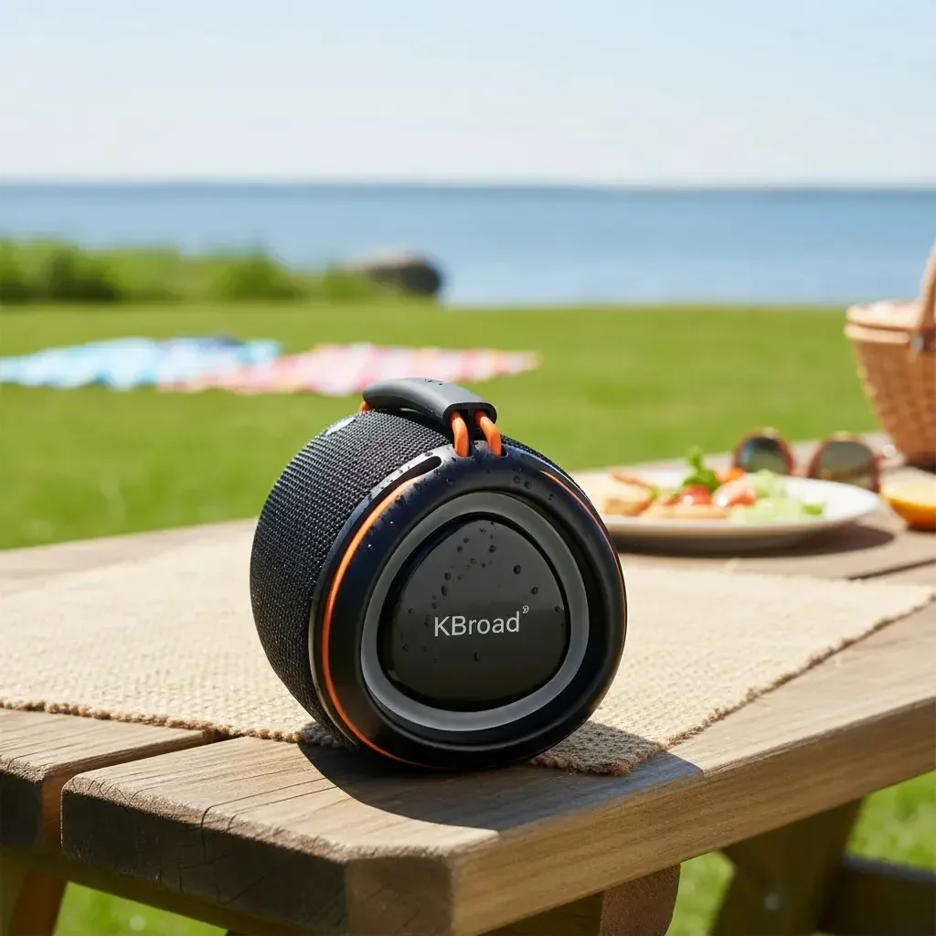 Parlante Portátil Bluetooth Resistente Al Agua Fm Sd Correa