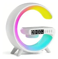 Velador Parlante Bluetooth Luz Led Rgb Portátil Cargador Inalámbrico