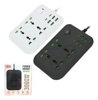 Zapatilla Inetligente 4 Usb 4.1a Tipo C 2000w 4 Tomas