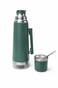 Termo Eléctrico 1,2 Litros Tapa Mate Y Bombilla 700w Color Verde