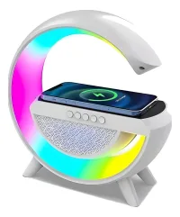 Velador Parlante Bluetooth Luz Led Rgb Portátil Cargador Inalámbrico Celular