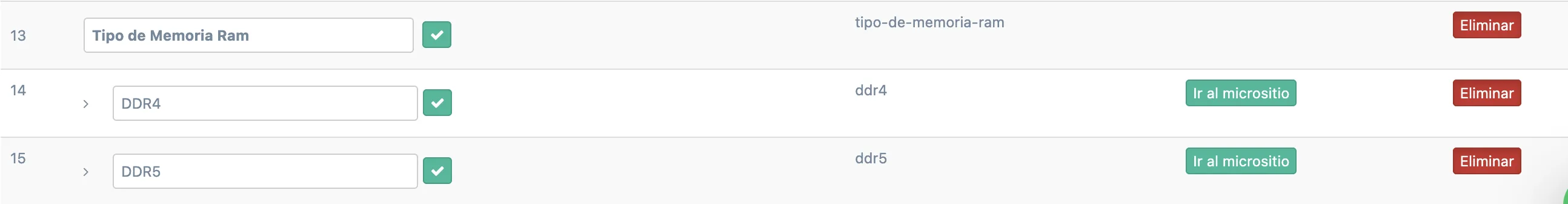 Creación de filtros