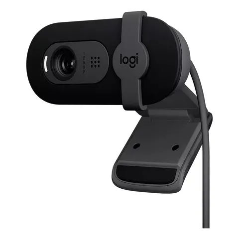 Cámara Web Full Hd 1080P, Rightlight 2, Logitech Brio 100 Negro
