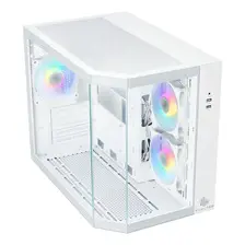 Gabinete Gamer Evolabs Primacy White Evo-300mw Cubo M-atx Blanco