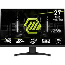 Monitor Gamer 27 Msi 200hz 1920x1080p 0.5ms Ips Negro