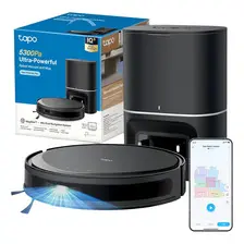 Aspiradora Robot Inteligente Tapo Rv20 Max Plus + Base Carga Negro