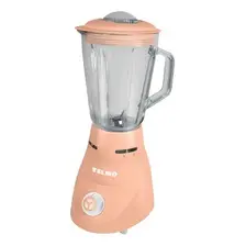 Licuadora Pica Hielo 700w Yelmo Lc-1010 Jarra De Vidrio 1.5l Rosa