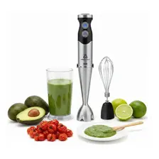 Licuadora De Mano Batidora Ultracomb Lm-2530 1000w Acero Negro