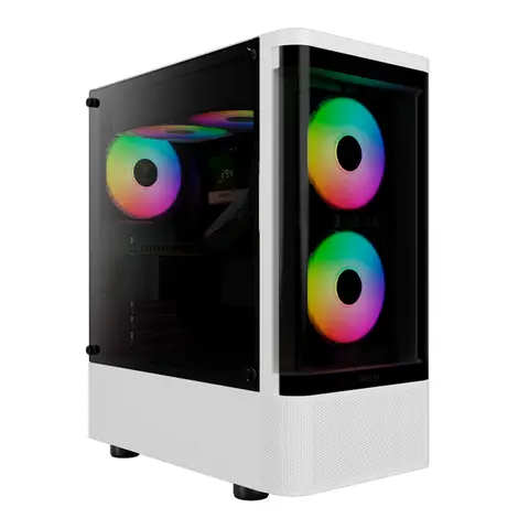SPRING SALE Gabinete Gamdias Talos E3 CG White Templado 3x12cm ARGB