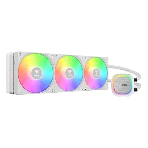Cooler CPU Watercooler Gamdias Aura GL360 V2 360mm White ARGB AMD/Intel
