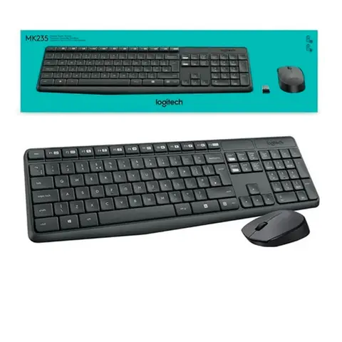 SPRING SALE Kit Teclado y Mouse Logitech MK235 Inalámbrico Wireless