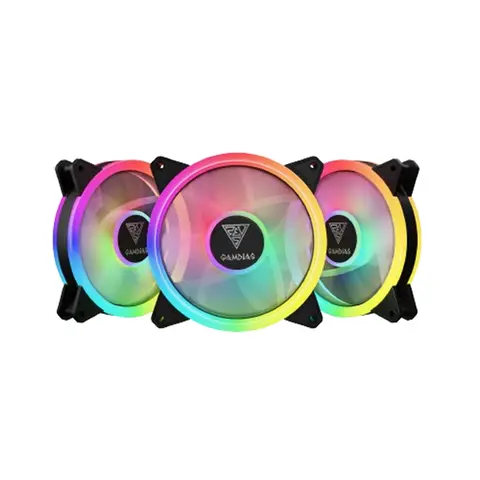MES DEL GAMER Cooler Fan KIT Gamdias Aeolus M2-1203 Lite ARGB (3x120mm + Switch)