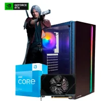 PC Gamer Armada | Intel Core I3 13100F + 16GB DDR4 + GeForce RTX 3050 6GB + 512GB NVME