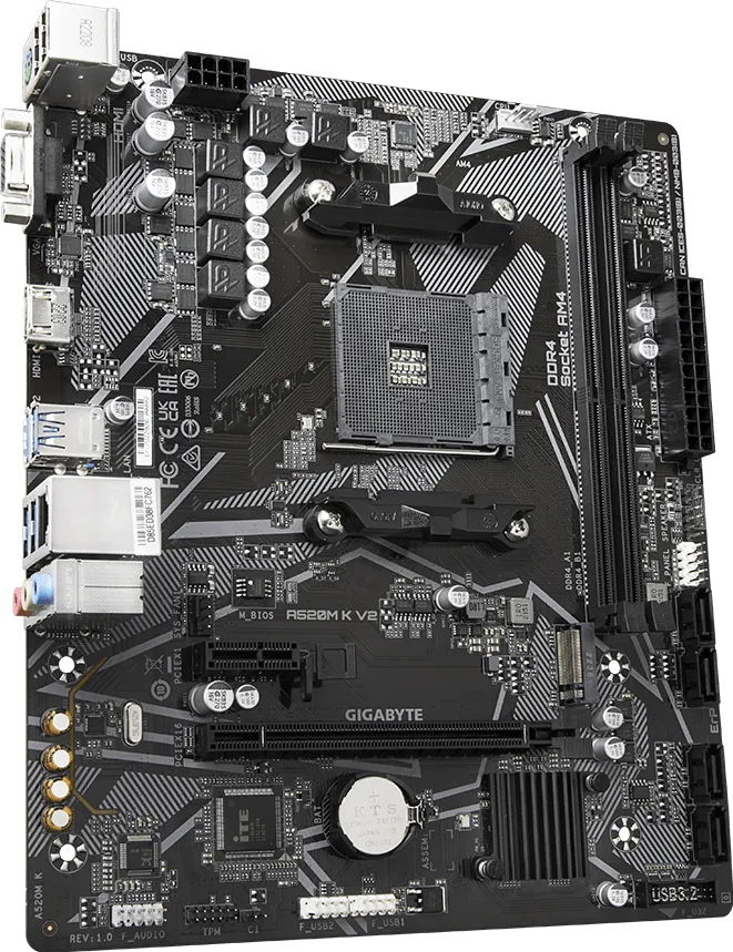 Mother Gigabyte A520m K V2 Am4 Ddr4