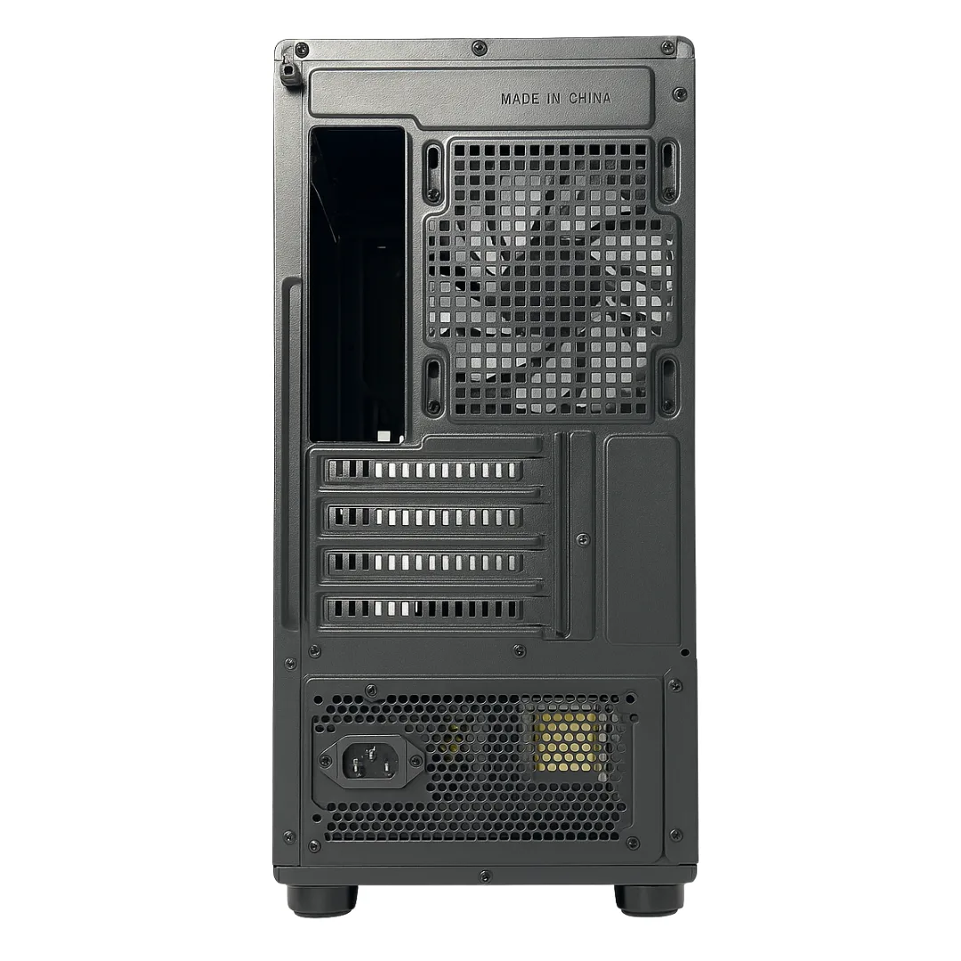 Gabinete Noxi Gaming Kurt Negro 3x120mm Rgb Fans + Fuente Noxi 500w