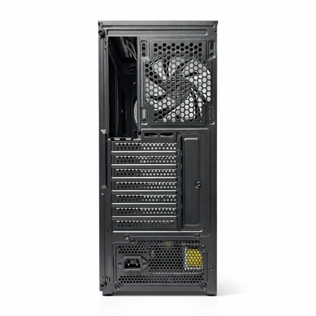 Gabinete Noxi Gaming Flare V2 4x120mm Rgb Fans Fuente 500w + Teclado Y Mouse