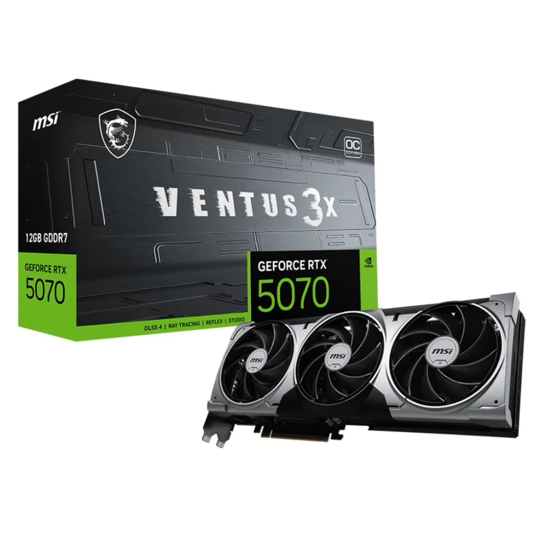 Placa De Video Msi Rtx 5070 Ventus 12g Oc 3x