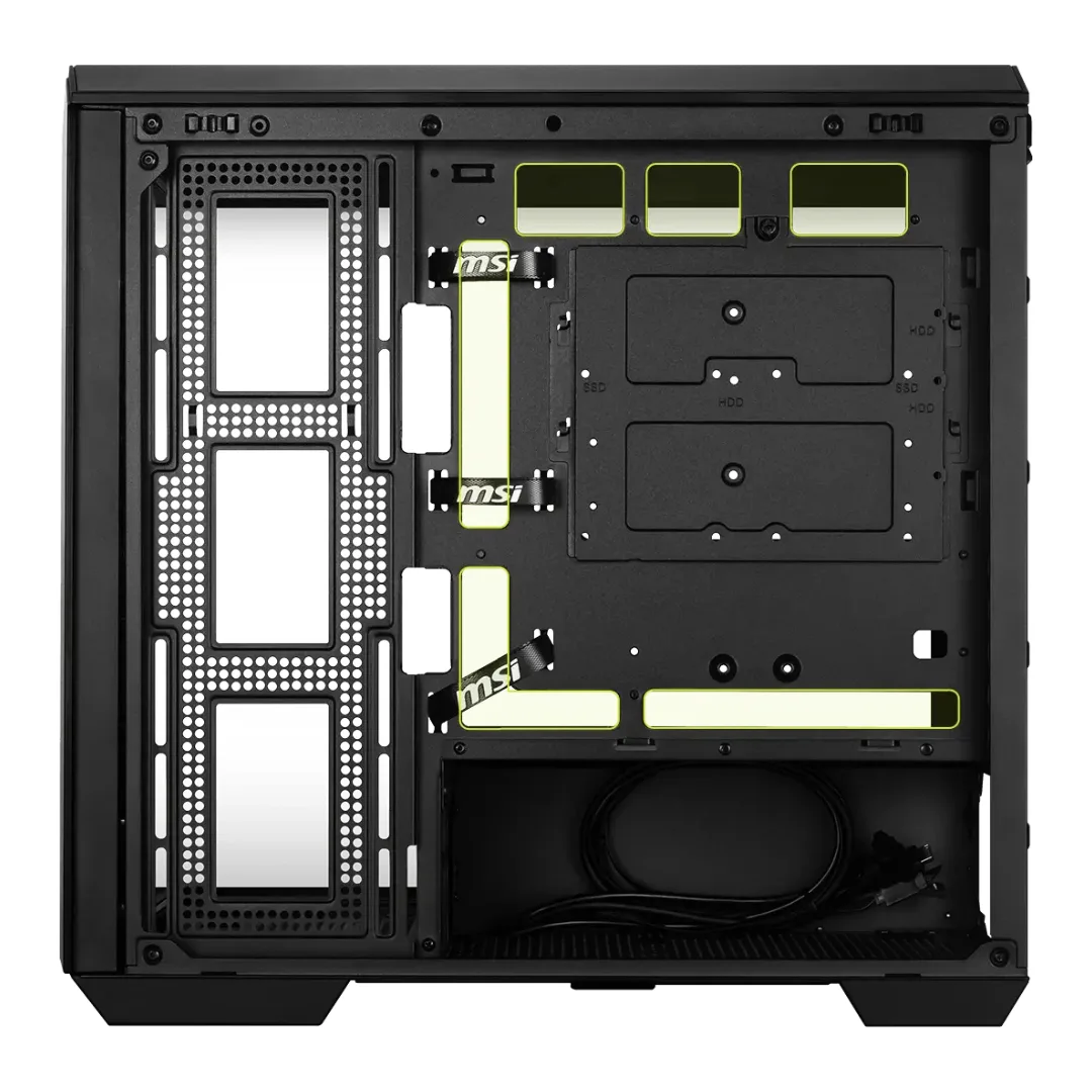 Gabinete Msi Mag Pano Negro M100r Pz 4x120mm Argb Fans