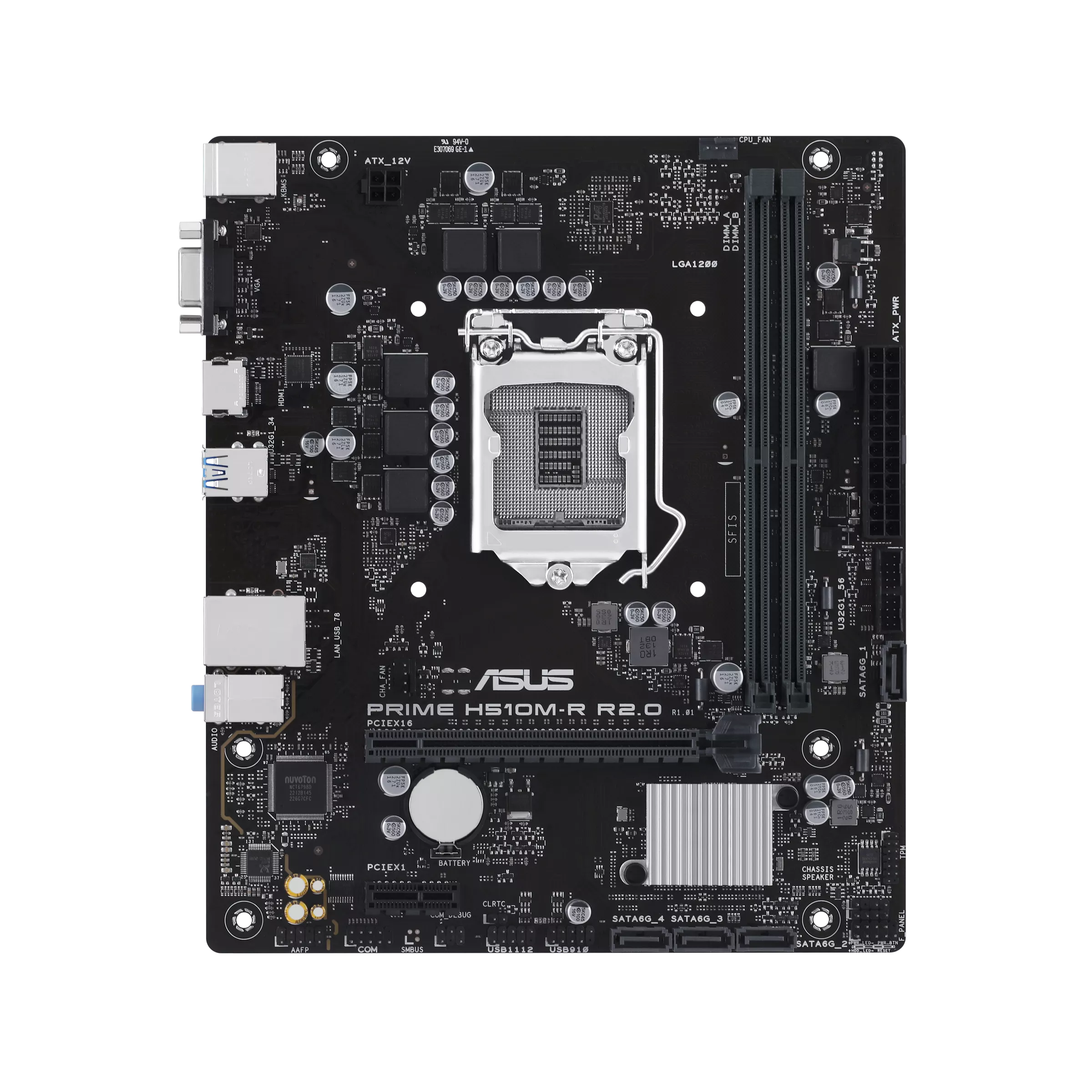 Mother Asus Prime H510m-r R2.0 Lga 1200 Ddr4
