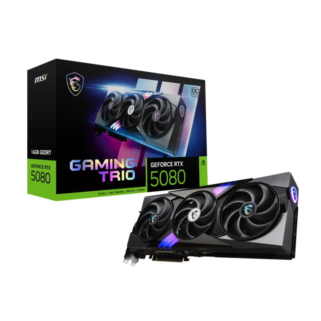 PLACA DE VIDEO MSI RTX 5080 16G GAMING TRIO OC