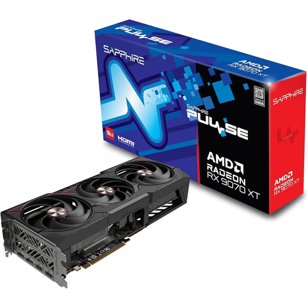 Placa De Video Sapphire Pulse Rx 9070 Xt 16gb 3x