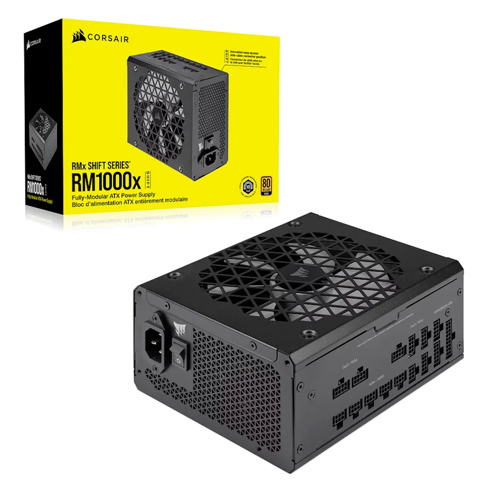 FUENTE CORSAIR 1000W RM1000X SHIFT 80 PLUS GOLD FULL MODULAR