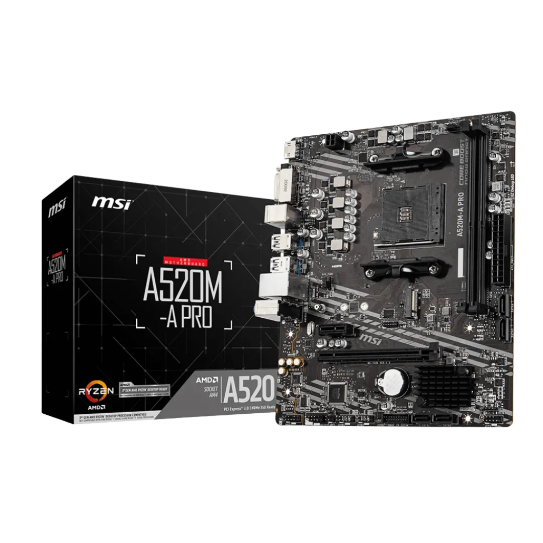 Mother Msi A520m-a Pro Am4 Ddr4