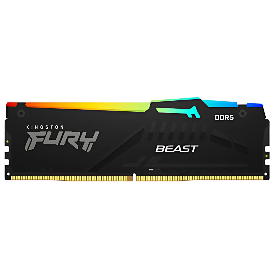 MEMORIA KINGSTON 16GB DDR5 FURY BEAST RGB 5600MHZ