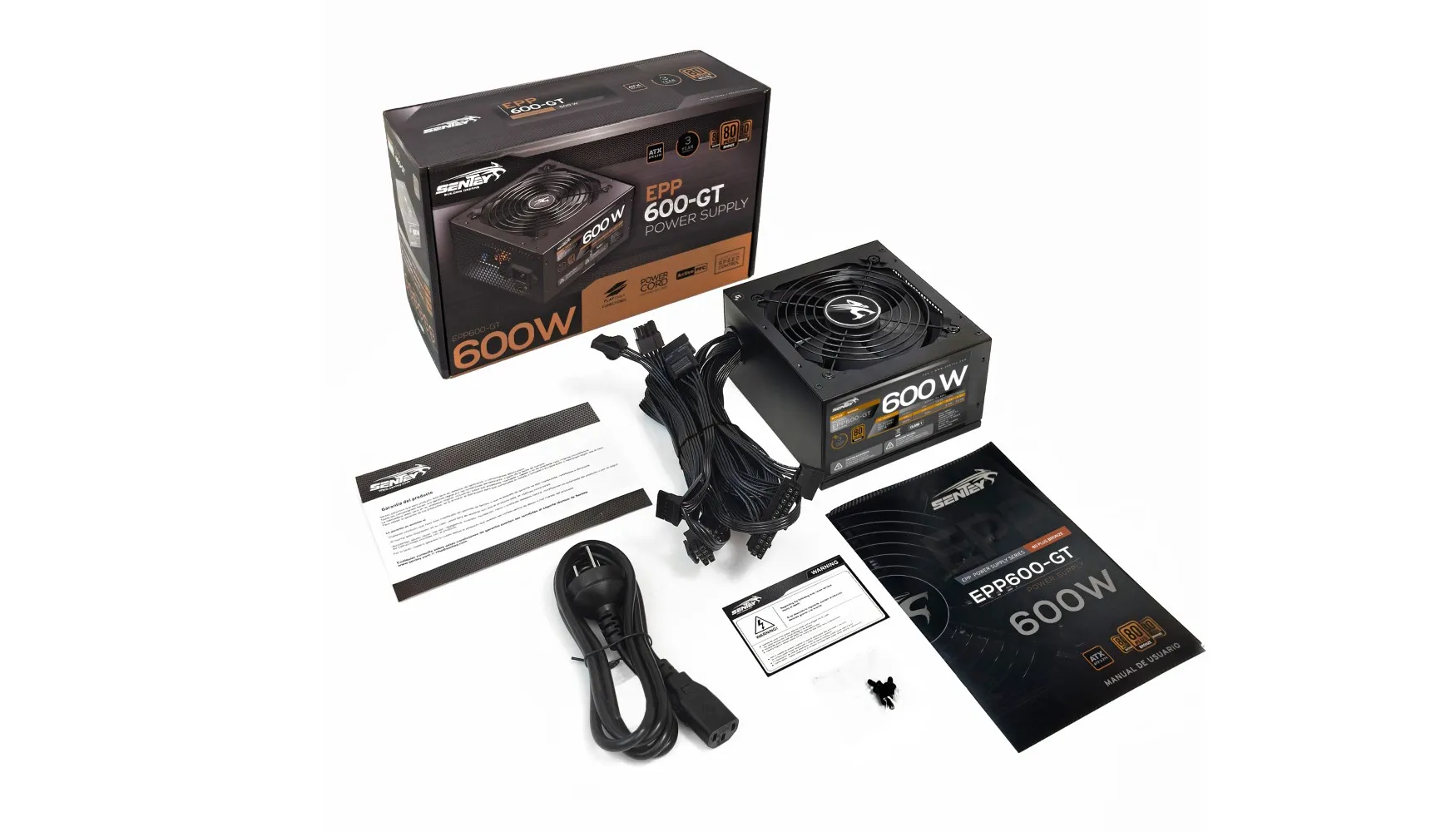 Fuente Sentey Epp600 600w 80 Plus Bronze