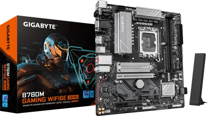 Motherboard Gigabyte B760m Gaming Wifi6e Gen5 Lga1700 Ddr5