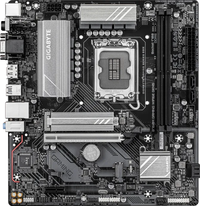Motherboard Gigabyte B760m Gaming Wifi6e Gen5 Lga1700 Ddr5