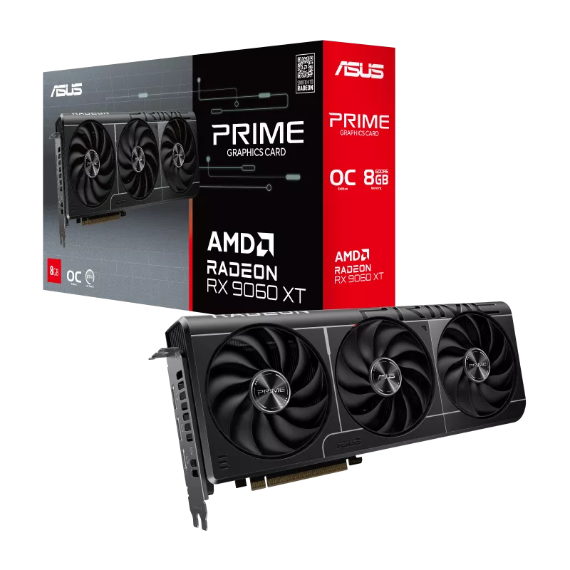 Placa De Video Asus Prime Radeon™ Rx 9060 Xt 8gb Gddr6 Oc Edition