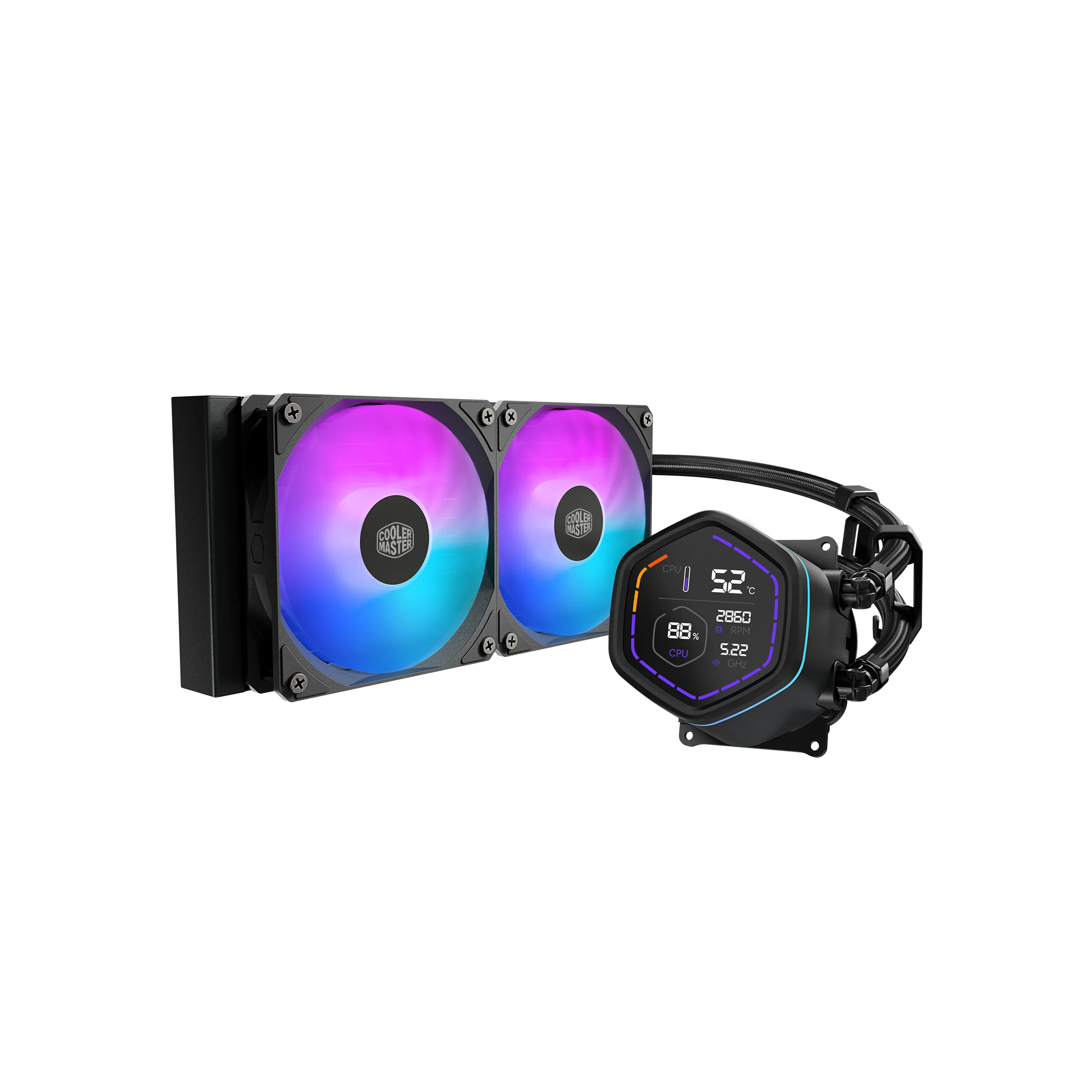 Watercooling Cooler Master Masterliquid Core Nex Digital 240 Argb Black