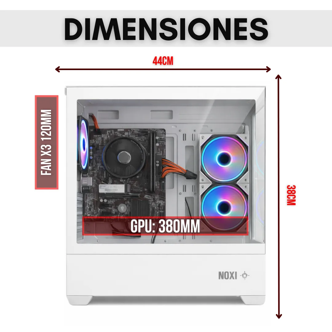 Noxi Gaming Pc Amd Ryzen 7 5700 | 32 Gb | 1 Tb Nvme | Rtx 5060