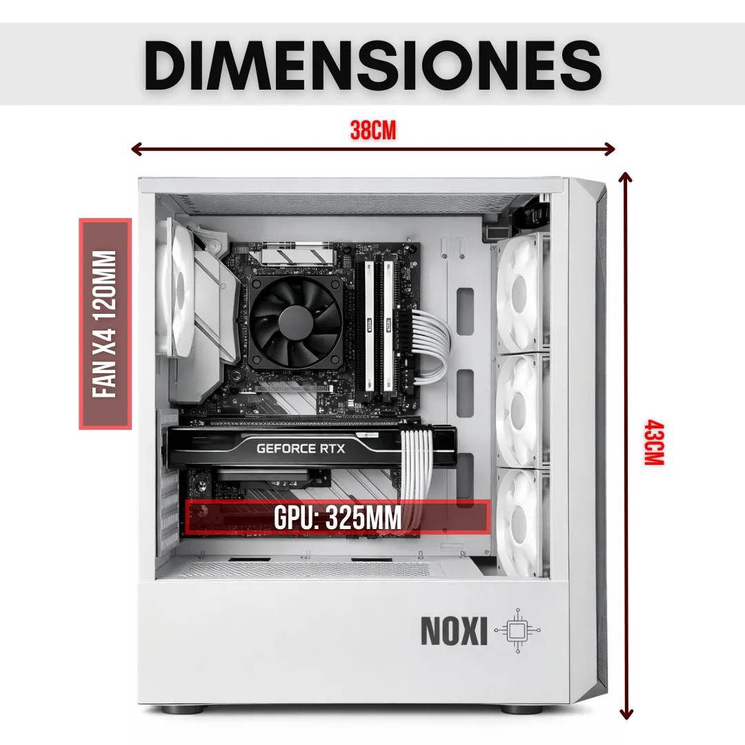 Noxi Gaming Pc Amd Ryzen 7 5700g | 16 Gb | 512 Gb Nvme | Wifi